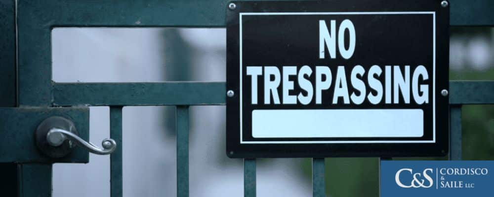 No Trespassing sign