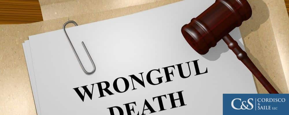 wrongful death paper with gavel