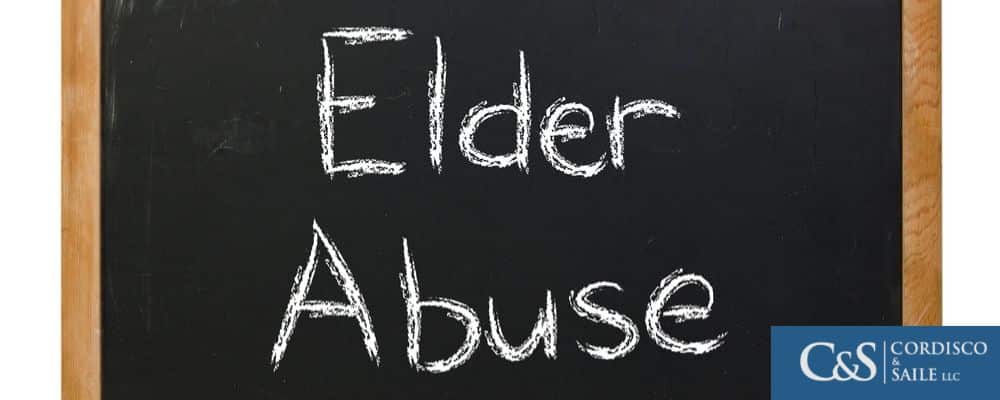 elder abuse on chalkboard