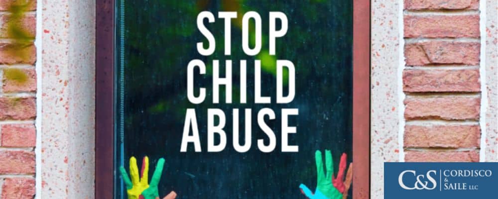 Stop child abuse banner